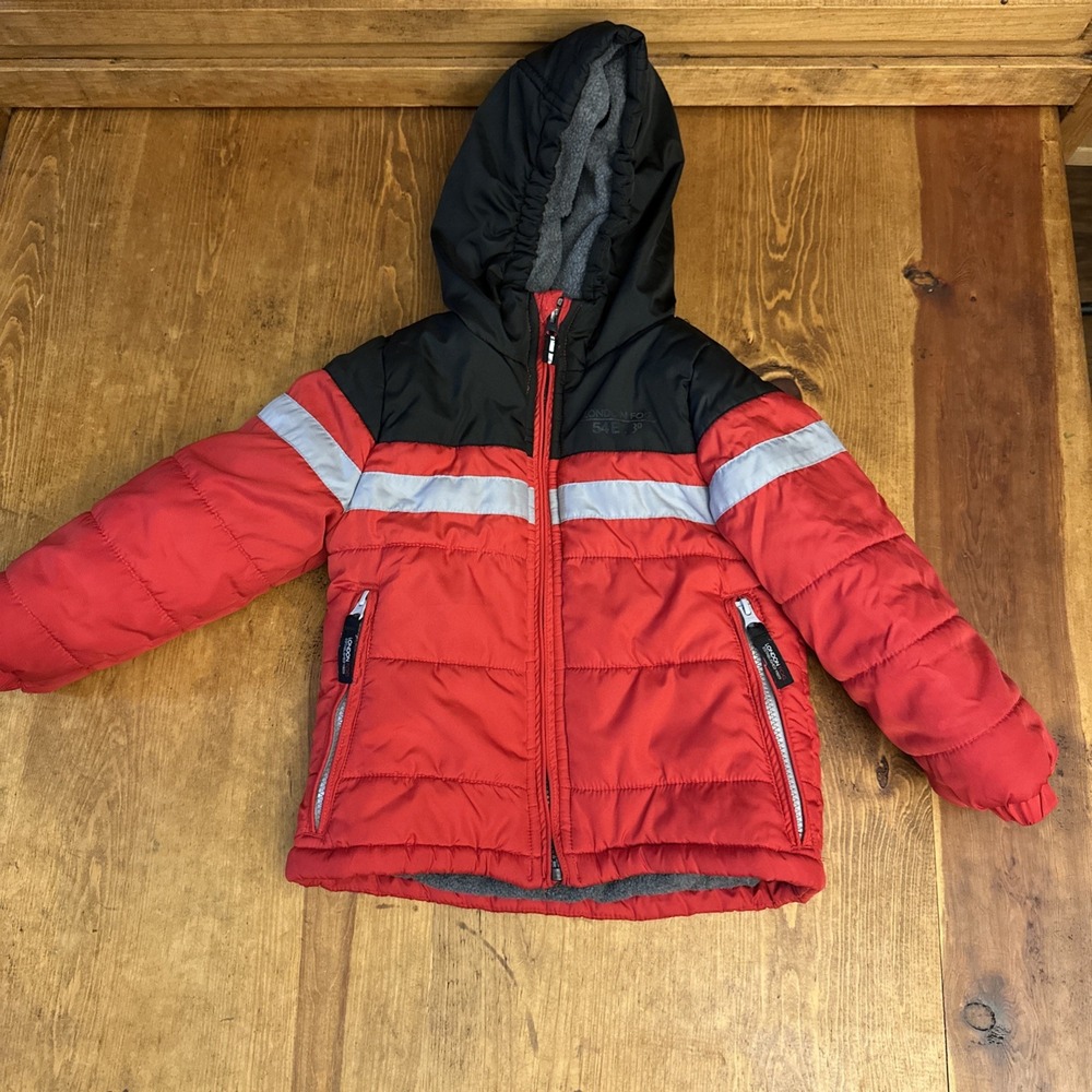 London Fog 4 boys red navy gray spring windbreaker hooded jacket